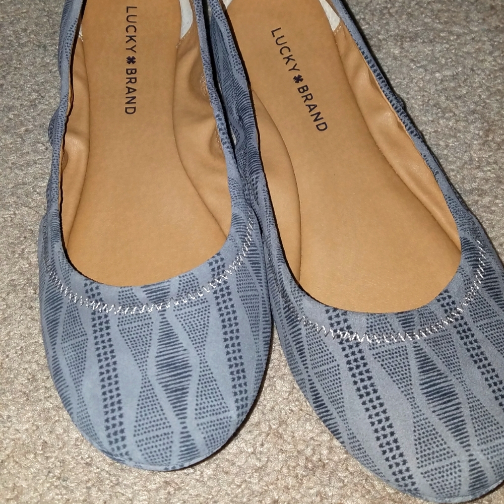 Lucky Brand Emmie Style Geometric Flats Size 8.5M